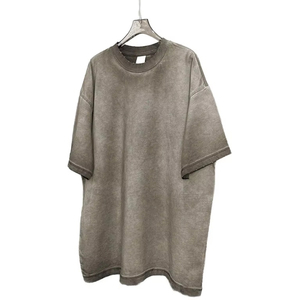Nouvel Arrivage T-shirt Oversize Unisexe en Coton Délavé Vintage Coupe Ample Streetwear Personnalisable avec Logo ou Vierge - Product Image 1