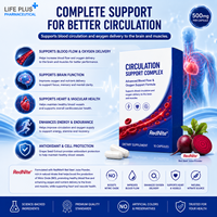 Capsules Complexes de Soutien à la Circulation Sanguine – Complément Alimentaire Avancé pour le Flux Sanguin et l'Oxygénation – 500 mg par Capsule