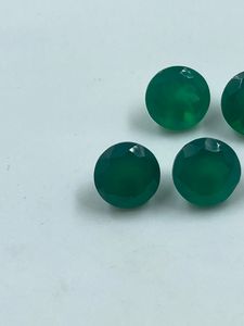 Onyx vert foncé naturel, rond, non taillé, 4 pièces, 7,99 carats, 8 mm, pour la fabrication de bijoux - Product Image 2