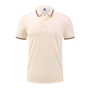 Polo en coton respirant blanc et noir de haute qualité personnalisé avec logo d'entreprise pour homme – Idéal pour la publicité et les activités décontractées - Product Image 3