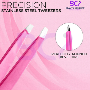 Pinzas de Acero Inoxidable con Punta Inclinada para Mujeres y Hombres, Ligeras, Duraderas y Reutilizables, Ideales para Cejas y Pelo Encarnado - Product Image 6