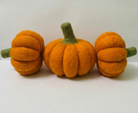 Décoration d'intérieur artisanale en feutre de laine écologique en forme de citrouille pour la récolte d'automne, Thanksgiving, Halloween, accent de table, OEM, vente en gros, export