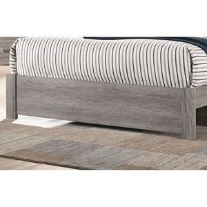 Moderno Letto Matrimoniale King Size in Legno Grigio, Struttura Semplice Laminata in Carta, Arredamento Camera da Letto - Product Image 4