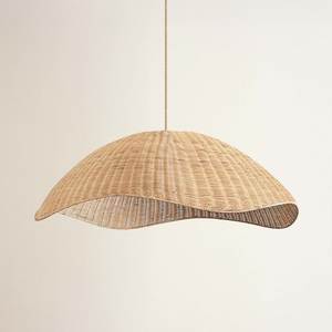 Minimalist Handwoven Rattan Pendant <b>Ceiling</b> Fixture Modern Decorative Hanging <b>Light</b> For Kitchen And Dining Room - Product Image 5