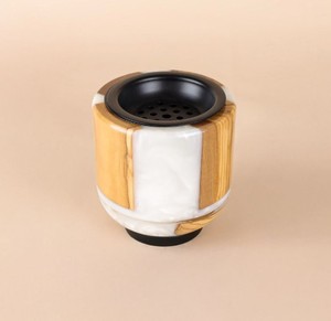 Luxury <b>Bakhoor</b> Burner Mabkhara Resin Wood <b>Oud</b> Incense Burner Arabic Majmar Modern Decorative Home Fragrance Holder - Product Image 3