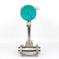 Débitmètre vortex tactique Mbus 6 pouces pour biogaz, vapeur, propane, air, liquide/huile, haute pression, haute précision, 4-20mA, raccord Tri-Clamp