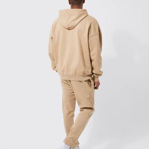 Ensemble de survêtement à capuche 2 pièces pour homme, sweat-shirt et pantalon de survêtement, promotion, logo personnalisé - Product Image 2