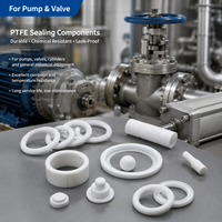 Joint de tige de valve en PTFE à ressort énergisé pour vanne de régulation chimique, alésage personnalisé, OEM