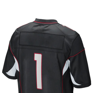 Maillot de football américain à manches courtes respirant, personnalisé avec nom et numéro, imprimé par sublimation, 100% polyester, taille plus pour hommes - Product Image 5