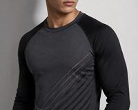 Haut de bain à manches longues pour hommes, anti-UV UPF50+, respirant, en polyester, à blocs de couleur, séchage rapide, pour sports de plein air, vente en gros