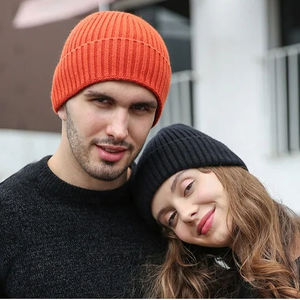 High Quality Jacquard Winter <b>Satin</b> <b>Lined</b> Acrylic Beanie <b>Hats</b> Custom Logo Embroidery Knitted Blank Beanies - Product Image 4