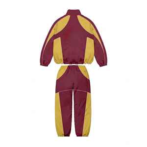 Custom Men's <b>Patchwork</b> Nylon Windbreaker Tracksuit Set Zip Up <b>Jacket</b> And Track Pants Sportswear Jogging Training Outfit - Product Image 6