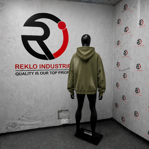 Sudadera con capucha oversize para hombre Olive Zip-Up, estilo streetwear, de algodón French Terry, con diseño de estampado roto y efecto spray, para otoño, uso diario. - Product Image 4