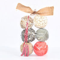 Bolsa de Potpourri Ligera Hecha a Mano con Diseño Art Deco Coco Ball para Decoración de Oficina y Ocasiones Festivas como Diwali y Bodas
