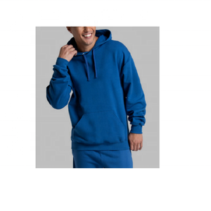 Sweat à capuche épais et élégant pour homme 100 % coton, avec impression 3D en relief, teinture unie, qualité ODM, en tissu polaire, idéal pour l'hiver, avec logo. - Product Image 1