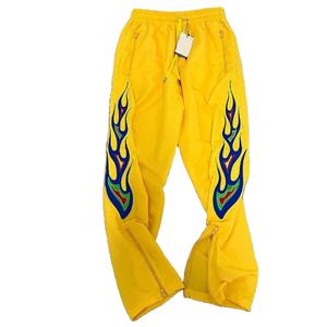 Pantalones de nailon holgados antiarrugas de cintura alta a la moda para hombre, transpirables con bolsillo con cremallera y estilo tobillo, opciones de talla grande - Product Image 5