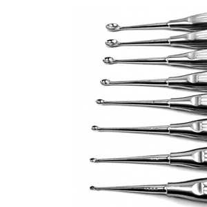 ชุดเครื่องมือผ่าตัดกระดูกแบบ Volkmann 8 ชิ้น ทำจากเหล็กกล้าไร้สนิม สำหรับศัลยกรรมกระดูกและข้อ โดย Dentavex - Product Image 6