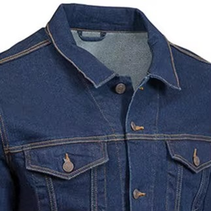Wholesale <b>Custom</b> 100% Cotton <b>Denim</b> Work <b>Jacket</b> for Men Basic Canvas Style with Zipper - Product Image 3