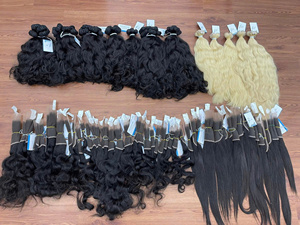Extensiones de Cabello Humano Vietnamita 100% Ondulado de Alta Calidad con Cutícula Alineada, Doble Trama y Puntas Completas - Product Image 2