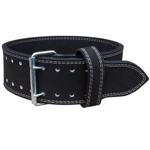 Ceinture de musculation en cuir, tailles spéciales 135 cm ou 145 cm (Noir, 135 cm) - Product Image 3