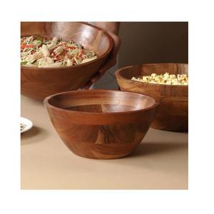 Cuenco de Madera Artesanal para Almacenamiento de Vegetales, Ecológico, Pulido, con Diseño Tallado, para Fiestas en Casa - Product Image 2