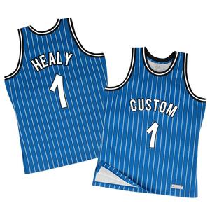Maillot de basketball personnalisé pour homme, broderie en twill, style vintage, vêtements de basketball légers en mesh, uniformes de basketball - Product Image 6