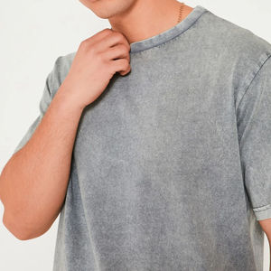 Produits très demandés : Ensemble de chemises pour hommes à manches courtes et col ras du cou, style déchiré et surpiqué, en coton respirant - Product Image 2