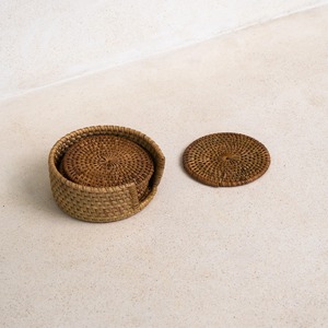 Lightweight Stackable Rattan Coaster Perfect For Easy Storage And Transportation Between Indoor And Outdoor Dining Spaces - Product Image 2