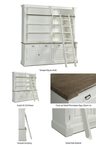 Gabinete de Almacenamiento Calbi de Madera de Teca Sólida, Ecológico, Duradero, Diseño Minimalista de Líneas Limpias, Acabado Natural, para Espacios Modernos - Product Image 6