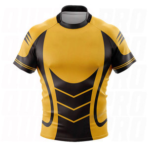 Hot Selling Custom Made Rugby Shirt For Unisex Custom Logo Breathable Lightweight Quick Dry Sports Jersey <b>Athletic</b> Training Team - Product Image 3