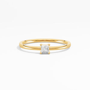 0,10 CTW Princess Cut Moissanite Solitaire Anillo de compromiso en plata de ley 925 para pedidos al por mayor - Product Image 5