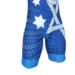 OEM faire votre propre Sublimation séchage rapide vêtements de lutte hommes Sublimation sur mesure Singlet de lutte - Product Image 6