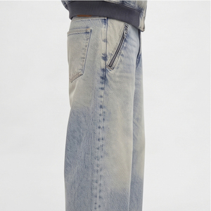 Mens <b>Denim</b> Tracksuit Two Piece Washed Jean <b>Jacket</b> Pants Set Heavyweight Cotton Streetwear <b>Denim</b> Jeans Tracksuits Men's - Product Image 2
