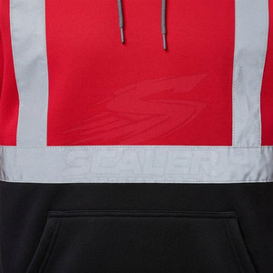 Sweat-shirts de sécurité réfléchissants imperméables fabriqués au Pakistan, classe ANSI 2, classe EN ISO 1, avec cordon de serrage et manches longues - Product Image 6