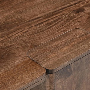 Mesa de Centro Moderna y Contemporánea de Madera de Mango Sólida, Ecológica, Duradera y Plegable para Hogar, Oficina, Restaurante, Cafetería - Product Image 5