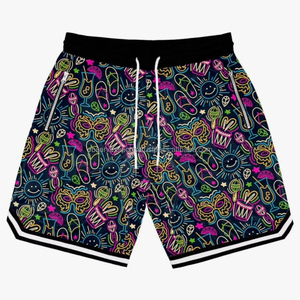 Manufacturer Custom Gym Shorts Embroidered Breathable Mesh Hole Inner <b>Tights</b> Premium Exercise Training Workout Shorts Men - Product Image 5