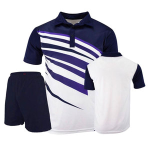 Uniformes de Tenis para Hombre, Transpirables, Camiseta y Pantalones Cortos, 100% Poliéster, Ropa Deportiva Profesional de Secado Rápido - Product Image 1