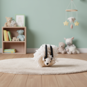 Shite Sheep <b>Felt</b> Doll for Baby & Kids Decor - Product Image 3
