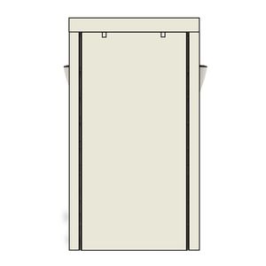 Scarpiera a 10 livelli beige con copertura antipolvere, mobiletto organizer per riporre le scarpe nell'armadio - Product Image 3