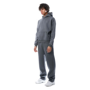 Producto estrella de esta temporada, diseño más popular, sudadera con capucha con estampado geométrico gris carbón, chándal deportivo para hombre - Product Image 2