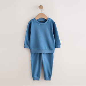 Conjunto Deportivo Infantil de 2 Piezas, Personalizado al por Mayor, Impreso, Invernal, Ecológico, Transpirable, Suave, 100% Algodón, Sudadera Térmica y Pantalones Deportivos - Product Image 3