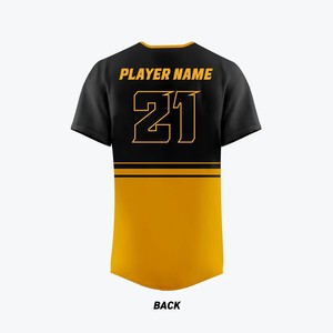 Maillot de baseball haute performance entièrement boutonné, uniforme d'équipe personnalisé sublimé, équipement d'entraînement respirant, vente en gros USA Europe - Product Image 6