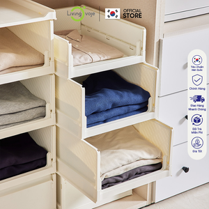 Korean Style Plastic Storage <b>Drawers</b> Three-Layer Injection Molded Clothing Tableware Organizer Cabinet for Living Room - Product Image 5