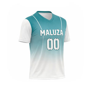 Maillot de baseball personnalisé de haute qualité, uniforme d'équipe par sublimation, t-shirt de sport respirant à dégradé avec logo, nom et numéro - Product Image 4