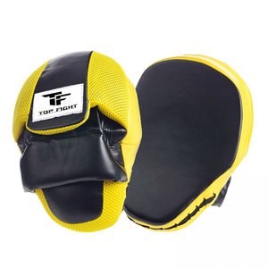 Mitaines de boxe élégantes pour l'entraînement, coussinets de frappe pour arts martiaux, coussinets de frappe courbes avec logo personnalisé - Product Image 1