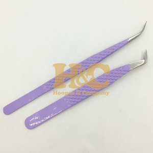 Pinzas Curvas Profesionales de 65 Grados, Pinzas Antideslizantes de Acero Inoxidable, Pinzas Afiladas para Extensión de Pestañas, Volumen Sostenible - Product Image 2