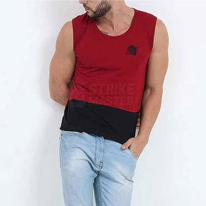 Moisture Wicking Knitted Casual 100% Cotton <b>Gym</b> <b>Vest</b> <b>for</b> Workout Training Sports Use <b>Men</b> Tank Top Stretchable Fitness Sleeveless - Product Image 4