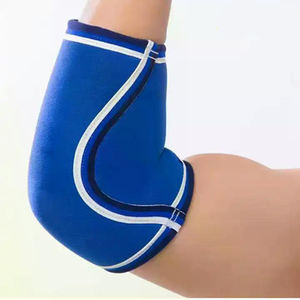 Manchons de compression en néoprène souples pour le fitness, avec logo personnalisé, pour la musculation, protection respirante pour les coudes - Product Image 6
