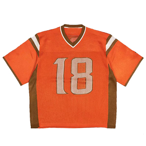 Nouveau design de maillot de football américain sublimé, entièrement personnalisable, broderie, maillots de sport en mesh pour le football américain - Product Image 1