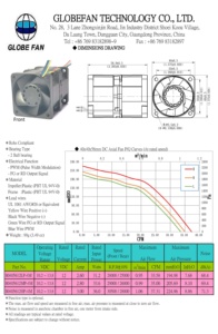 Ventilador de flujo axial de refrigeración sin escobillas de CC de 12 voltios 40x40x56mm con equipo eléctrico de control de velocidad - Product Image 5